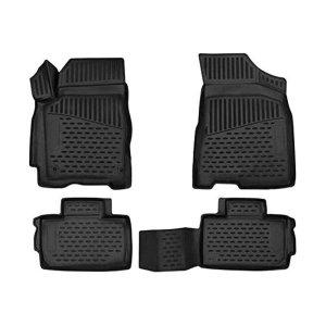 Toyota Venza Floor Mats - Omac - Rubber TPE - Black - 2013-2015